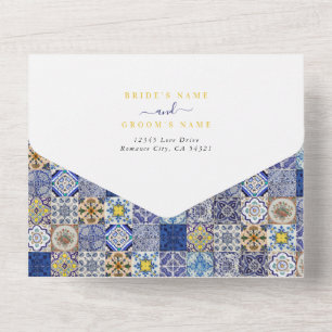 Casamento de Padrão de Azulejos Portugueses do Med