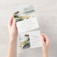 Casamento de paisagens de praia de areia costeira 