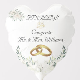 Casamento de Parabéns Personalizados