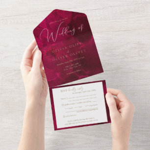 Casamento de Passão Burgundy