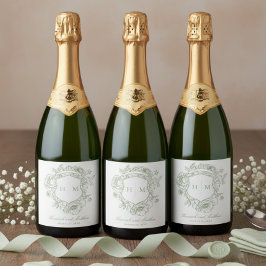 Casamento de Pássaros de Chinoiserie Verde Elegant