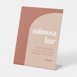 Casamento de peach terracotta Mimosa bar