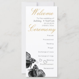 Casamento de Peixes Dourados Elegante Preto