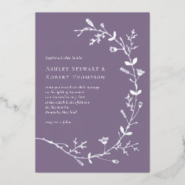 Casamento de Perfuração da Vinha de Prata, Roxo Du