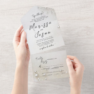 Casamento de Pérolas Simples e Elegante
