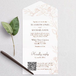 Casamento de Pêssego com Código QR Legant