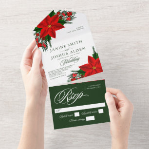 Casamento de Pine Greenery, no Natal