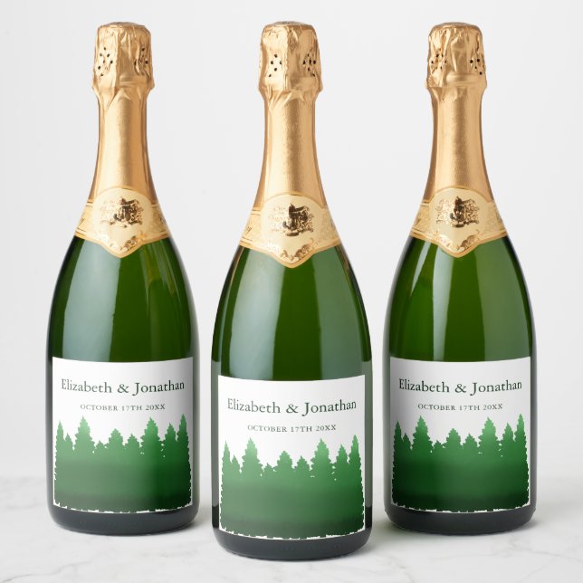 Casamento de Pinheiros de Madeira (Garrafas)