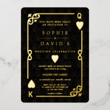 Casamento de pôquer no Glamorous Casino Las Vegas