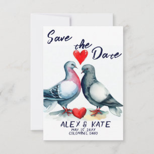 Casamento de Porcos Bonitos Salve o Anúncio de Dat