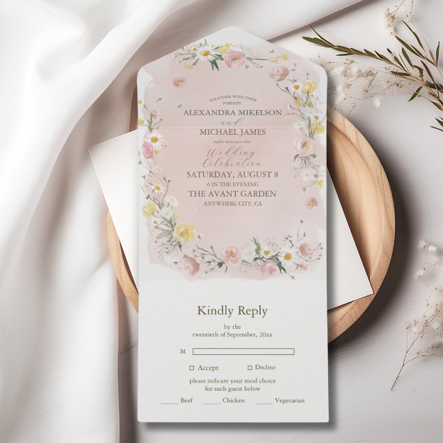 Casamento de Prados de Flor Selvagem Whimsical (Criador carregado)