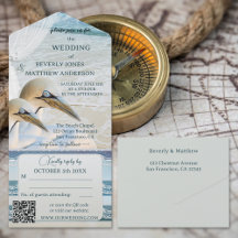 Casamento de Praia com Gannets de Lace Náutico