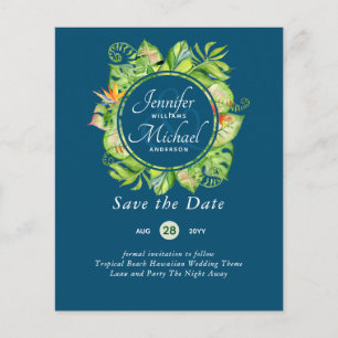 Casamento de Praia de Folhas Tropicais de LeahG Sa