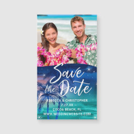 Casamento de praia pequeno do imã salve o dia