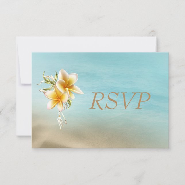Casamento de praia RSVP (Frente)