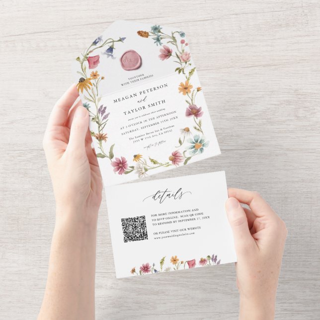 Casamento de primavera de Flor Florestal de Jardim (Aba destacável)