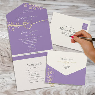Casamento de Primavera Roxo