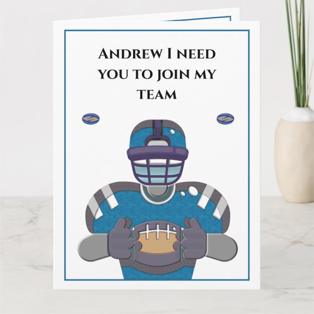 Casamento de Proposta de Convite para Padrinho de  (Frente)