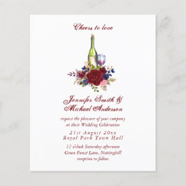 Casamento de Provando de vinho ou Inv de Chá de pa