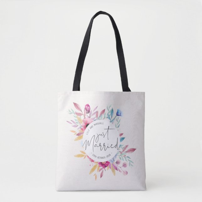 Casamento de Recem casados Elegante | Tote Bag (Frente)