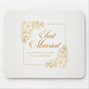 Casamento de Recens casados Elegante  Mousepad