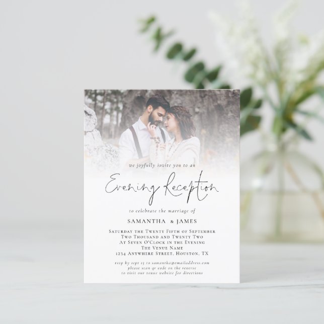 Casamento de Recepção de Código QR de Orçamento (Em pé/Frente)