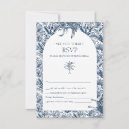 Casamento de Resposta de Palmeira Tropical Azul