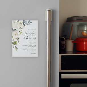 Casamento de Rosas Brancas Elegantes e Hydrangeas