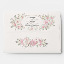 Casamento de Rosas de Aquarela Floral e Peonies