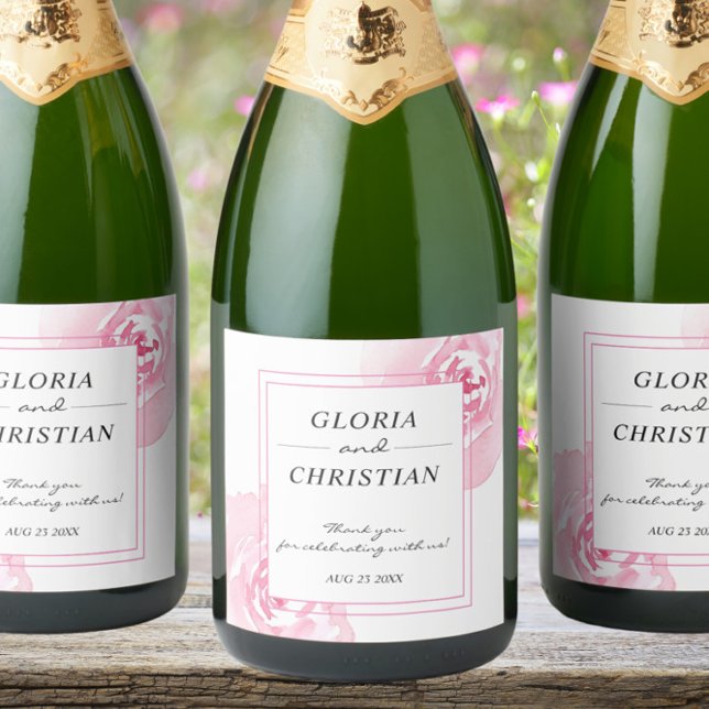 Casamento de Rosas de Aquarela Rosa (Criador carregado)