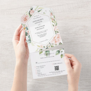 Casamento de Rosas Rosa Pálidas