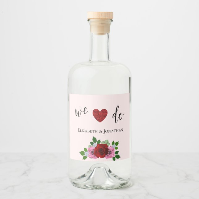 Casamento de Rosas Vermelhas e Rosa (Frente)