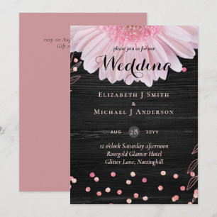 Casamento de Rosegold Confetti Rosa Russo