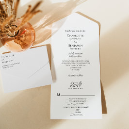 Casamento de RSVP de Escolha de Árvore Simples Min