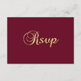 Casamento de RSVP de Queda Personalizada Elegante