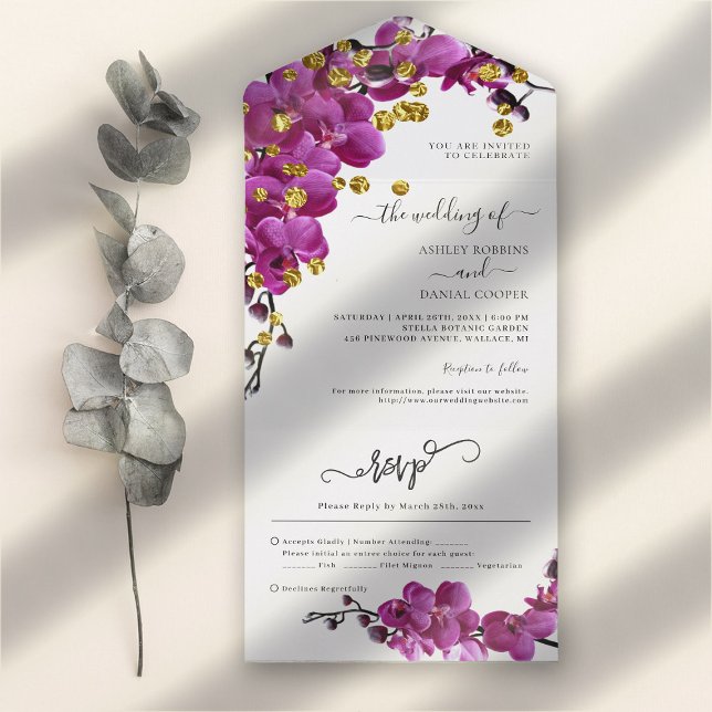 Casamento De Sangue Roxo Em Um Único Convite (Criador carregado)