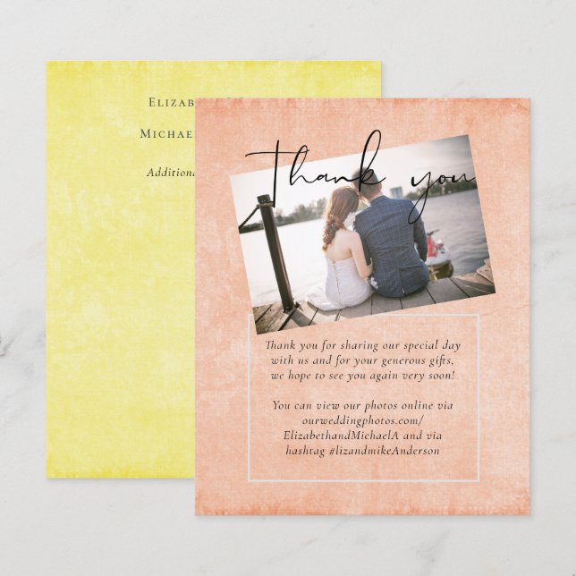 Casamento de Script Amarelo - Laranja - BUDGET (Frente/Verso)