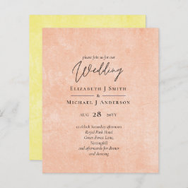 Casamento de Script Amarelo - Laranja - BUDGET