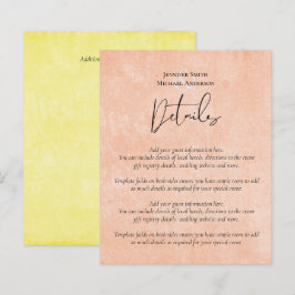 Casamento de Script Amarelo - Laranja - BUDGET