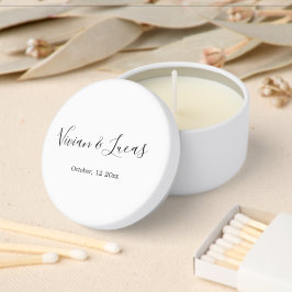 Casamento de Script Chic Branco e Negro Moderno