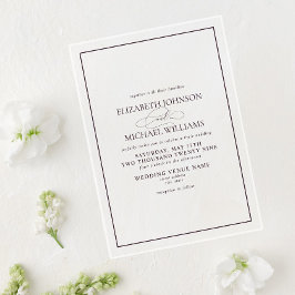 Casamento de Script Clássico Roxo Formal