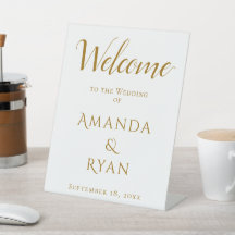 Casamento de Script de Boas-vindas Elegante Simple