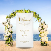 Casamento de Script de Boas-vindas Elegante Simple