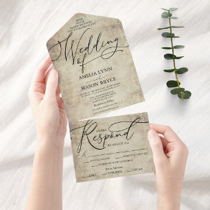 Casamento de Script de Caligrafia Elegante