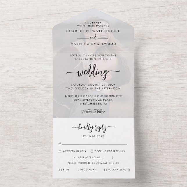 Casamento de Script de Foto Elegante (Interno)