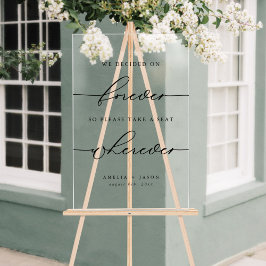 Casamento De Script Elegante Moderno Sente-Se