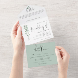 Casamento de Script Eucalyptus Moderno