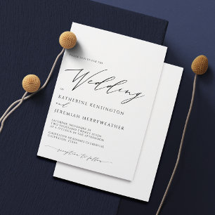 Casamento de Script Minimalista Elegante Moderno e