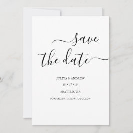 Casamento de script minimalista salve o cartão de
