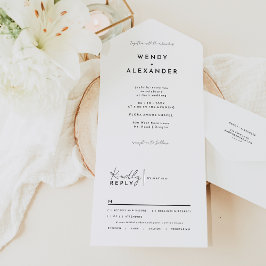 Casamento de Script Moderno Branco